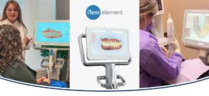 Doctor and patient using itero machine